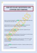 EDF 6223 Exam Package Deal Questions and Verified Answers 2026