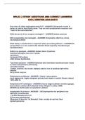 NPLEX 2 STUDY QUESTIONS AND CORRECT ANSWERS 100&percnt; VERIFIED 2026-2027&excl;&excl;