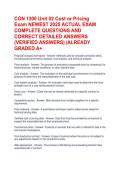 CON 1300 Unit 02 Cost or Pricing Exam NEWEST 2025 ACTUAL EXAM COMPLETE QUESTIONS AND CORRECT DETAILED ANSWERS &lpar;VERIFIED ANSWERS&rpar; &vert;ALREADY GRADED A&plus;