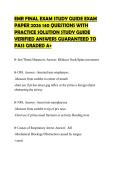 EMR FINAL EXAM STUDY GUIDE EXAM&NewLine;PAPER 2026 140 QUESTIONS WITH&NewLine;PRACTICE SOLUTION STUDY GUIDE&NewLine;VERIFIED ANSWERS GUARANTEED TO&NewLine;PASS GRADED A&plus;