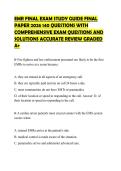 EMR FINAL EXAM STUDY GUIDE FINAL&NewLine;PAPER 2026 140 QUESTIONS WITH&NewLine;COMPREHENSIVE EXAM QUESTIONS AND&NewLine;SOLUTIONS ACCURATE REVIEW GRADED&NewLine;A&plus;