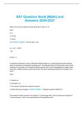 SAT Question Bank &lbrack;Math&rsqb; and Answers 2026-2027
