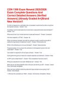 CON 1300 Exam Newest 2025&sol;2026 Exam Complete Questions And Correct Detailed Answers &lpar;Verified Answers&rpar; &vert;Already Graded A&plus;&vert;&vert;Brand New Version&excl;&excl;