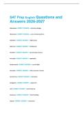 SAT Prep English Questions and Answers 2026-2027
