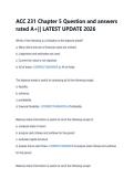 ACC 231 Chapter 5 Question and answers &NewLine;rated A&plus;&vert;&vert; LATEST UPDATE 2026