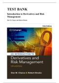 Test Bank &mdash; Introduction to Derivatives and Risk Management&comma; 10th Edition &lpar;Chance&comma; 2015&rpar;&comma; Chapters 1-15 &vert; All Chapters Covered