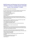 BIOS255 Anatomy and Physiology III with Lab Actual Exam 2026&sol;2027 &vert; Final Exam &vert; Complete Questions and Verified Answers &vert; Pass Guaranteed - A&plus; Graded