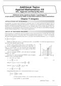 Summary -  Applied Mathematics