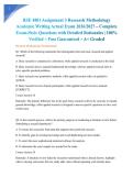 RSE 4801 Assignment 3 Research Methodology Academic Writing Actual Exam 2026&sol;2027 &ndash; Complete Exam-Style Questions with Detailed Rationales &vert; 100&percnt; Verified &ndash; Pass Guaranteed &ndash; A&plus; Graded&NewLine;&NewLine;