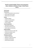 Physics exam preparation - Atoms&comma; Radiation&comma; Nuclear Energy and Waves - School Physics  Course