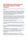 CON 1300V Exam Practice Questions with Solutions Newest &vert; Already Graded A&plus;