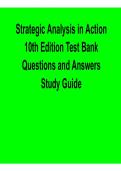 Strategic Analysis in Action 10th Edition Test Bank Questions and Answers Study Guide Business Strategy Practice Questions Solutions Strategic Management Review 2025&sol; 2026