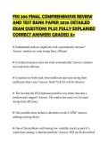 FIN 306 FINAL COMPREHENSIVE REVIEW&NewLine;AND TEST BANK PAPER 2026 DETAILED&NewLine;EXAM QUESTIONS PLUS FULLY EXPLAINED&NewLine;CORRECT ANSWERS GRADED A&plus;