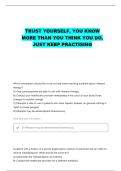 NURS 3110 EXAM 1 LECTURE QUESTIONS WITH CORRECT ANSWERS