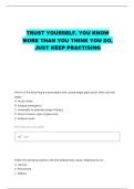 NURS 3110 EXAM 4 ICLICKER QUESTIONS WITH CORRECT ANSWERS