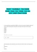 NURS 3110 EXAM 2 QUESTIONS WITH CORRECT ANSWERS
