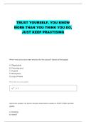 NURS 3110 FINAL CLICKER QUESTIONS WITH CORRECT ANSWERS