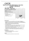 OCR A Level Further Mathematics A  Pure Core &NewLine;1 &lpar;Y540&sol;01&rpar; 