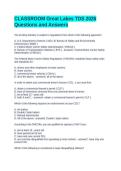 CLASSROOM Great Lakes TDS 2026 Questions and Answers