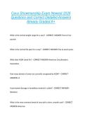 Cavy Showmanship Exam Newest 2026 &NewLine;Questions and Correct Detailed Answers &NewLine;Already Graded A&plus; 