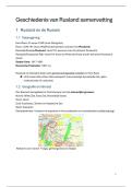 Samenvatting geschiedenis van Rusland