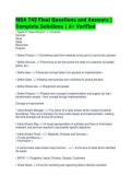 MBA 745 Final Questions and Answers &vert;&NewLine;Complete Solutions &vert; A&plus; Verified