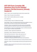 HCD 303 Exam Complete 260 Questions And Correct Detailed Answers &lpar;Verified Answers&rpar; &vert;Already Graded A&plus;