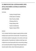 CDL COMBINATION VEHICLES EXAM &ndash; QUESTIONS AND ANSWERS &vert; VERIFIED &NewLine;AND WELL DETAILED ANSWERS &vert; PLUS RATIONALES &vert; GUARANTEED PASS &vert; &NewLine;LATEST EXAM UPDATE