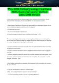 WGU D236 Pathophysiology Final Exam 2026 Complete &vert;  Verified Q&A &vert; All Systems Covered &vert; Sepsis&comma; Heart Failure&comma; MODS&comma; Diabetes&comma; Cellular Injury"