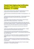 Palantir Data Engineering Certification&NewLine;Questions and Answers &vert; Complete&NewLine;Solutions &vert; A&plus; Verified