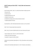 HACCP Training and Quiz &lpar;2025&rpar; &ndash; Study Guide and Assessment Material