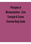 Principles of Microeconomics Core Concepts and Course Overview Study Guide Microeconomics Practice Questions Answers Economic Theory Review 2025&sol; 2026