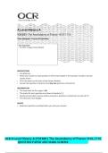 A Level History A &NewLine;Y313&sol;01 The Ascendancy of France 1610&ndash;1715