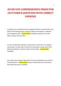 ATI RN VATI COMPREHENSIVE PREDICTOR&NewLine;2019 FORM B QUESTIONS WITH CORRECT&NewLine;ANSWERS