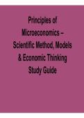 Principles of Microeconomics Scientific Method Models and Economic Thinking Study Guide Microeconomics Practice Questions Answers Economic Theory Review 2025&sol; 2026