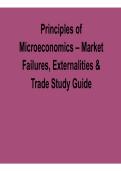 Principles of Microeconomics Market Failures Externalities and Trade Study Guide Microeconomics Practice Questions Answers Economic Theory Review 2025&sol; 2026