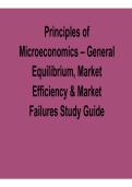Principles of Microeconomics General Equilibrium Market Efficiency and Market Failures Study Guide Microeconomics Practice Questions Answers Economic Theory Review 2025&sol; 2026