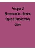 Principles of Microeconomics Demand Supply and Elasticity Study Guide Microeconomics Practice Questions Answers Economic Theory Review 2025&sol; 2026