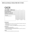 OCR A Level History A  Britain 1900&ndash;1951 &lpar;Y112&sol;01