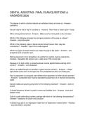 DENTAL ASSISTING FINAL EXAM &vert; QUESTIONS & ANSWERS &vert; 2026