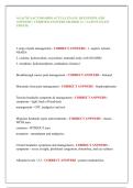 AGACNP AACN BOARDS ACTUAL EXAM &vert; QUESTIONS AND &NewLine;ANSWERS &vert; VERIFIED ANSWERS GRADED A&plus; &vert; LATEST EXAM &NewLine;UPDATE 
