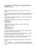 FAGD EXAM &ndash; ORTHODONTICS QUESTIONS AND ANSWERS 2026