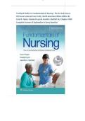 Test Bank Guide For Fundamentals Of Nursing &colon; The Art And Science Of Person-Centered Care Tenth &comma; North American Edition By Carol R&period; Taylor&comma; Pamela B Lynn & Jennifer L Bartlett ALL Chapters With Complete Answers & Explanation In Every Question&NewLine;
