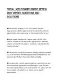 FISCAL LAW COMPREHENSIVE REVIEW&NewLine;2026 VERIFIED QUESTIONS AND&NewLine;SOLUTIONS&NewLine;