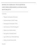 BEHAVIORAL HEALTH NURSING EXAM &ndash; PRACTICE QUESTIONS AND&NewLine;CORRECT ANSWERS &lpar;VERIFIED ANSWERS&rpar; PLUS RATIONALES 2026 Q&A &vert;&NewLine;INSTANT DOWNLOAD PDF&period;