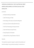 CARDIOVASCULAR NURSING EXAM &ndash; PRACTICE QUESTIONS AND CORRECT&NewLine;ANSWERS &lpar;VERIFIED ANSWERS&rpar; PLUS RATIONALES 2026 Q&A &vert; INSTANT&NewLine;DOWNLOAD PDF&period;