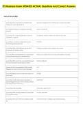 ETS Business Exam UPDATED ACTUAL Questions And Correct Answers 