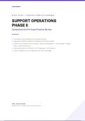 SUPPORT OPERATIONS PH II &lpar;PRE EXAM STUDY GUIDE&rpar; &comma; SPO PHASE 1 &lpar;2025&rpar; QUESTIONS WITH COMPLETE SOLUTIONS&excl;&excl;