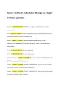 Khan-s The Physics in Radiation Therapy 6e Chapter 1 Practice Questions