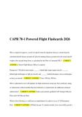CAPR 70-1 Powered Flight Flashcards 2026